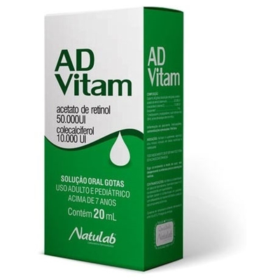 Ad-vitam 20 ml gts retinol+colecalci, 20ml