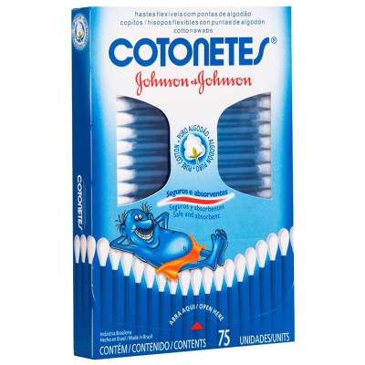 Cotonete jonhson 75 unidade, cotonete johnson cx 75 unid