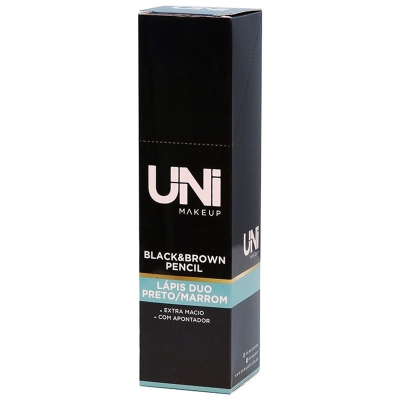 Lapis duo preto marrom