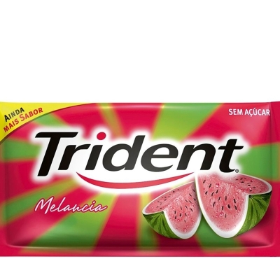 Chiclete trident melancia twist 8g 5un, trident melancia 5 unid