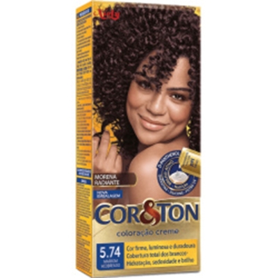 Tint. cor e ton 5.74 marrom aco