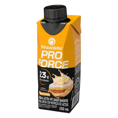 Bebida Láctea Piracanjuba Pro Force Zero Lactose Banoffee 23g - 250ml