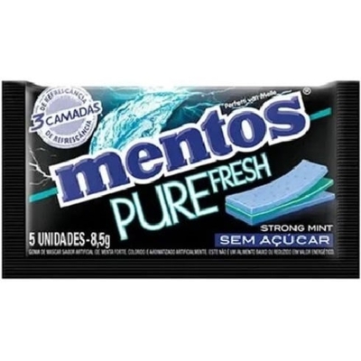 GOMA MENTOS 8,5G 3 CAMADAS PURE STRONG MINT