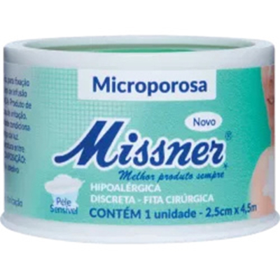 Fita micr. 2,5cm x 4,5m missner