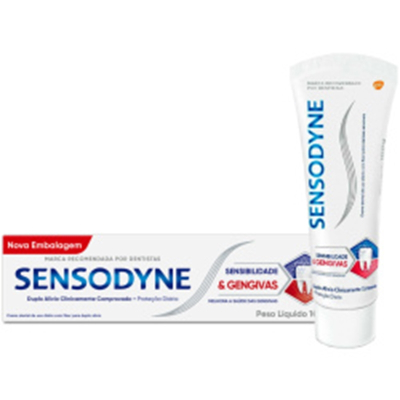 Cr. dent. sensodyne 100g sensibilidade/gengivas *