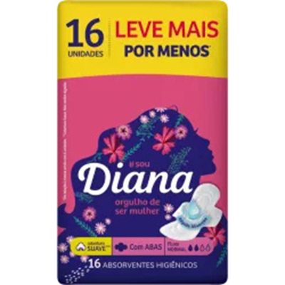 Abs. diana suave active c/ abas l16p14/carta fabril