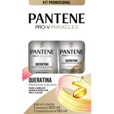Sh. pantene 300ml+cond 150ml queratina 