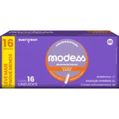 Abs. modess interno c/16un super intenso