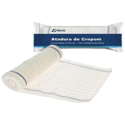 Atadura crepe 13f 15cm x 1,8m pct c 12und - neve