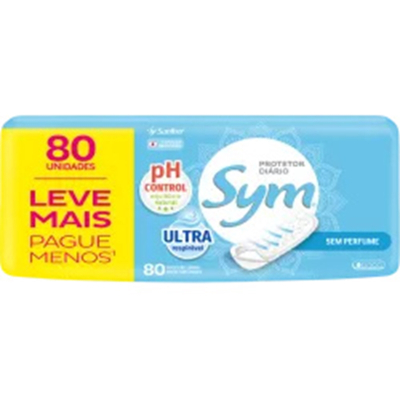 Abs. sym prot diario 80un lv+pg- s/perf 