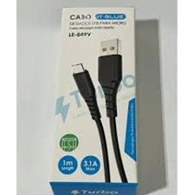 CABO DE DADOS USB IT BLUE PARA MICRO ANDROID ANTIGO TURBO