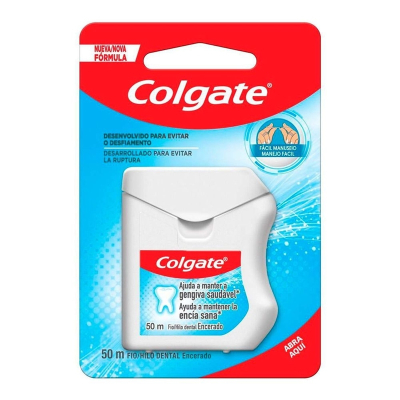 Fio dental colgate 50 m encer, colgate 50 mt