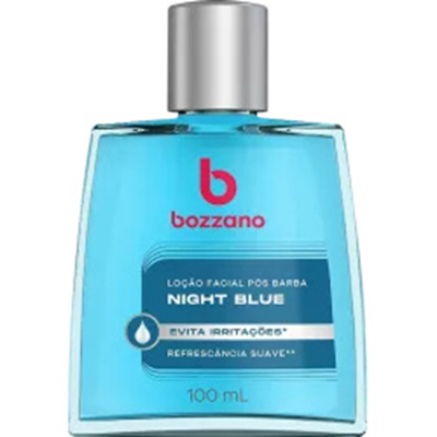Locao bozzano facial 100ml ag, bozzano night blue 100 ml