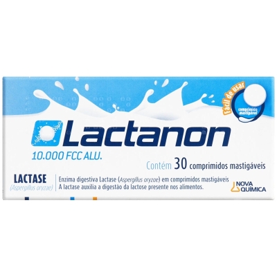 Lactanon com 30 comprimidos mastigaveis
