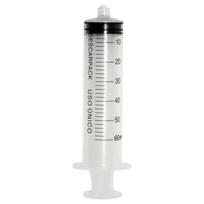 Seringa desc 60ml s/ag luer lock descarpack