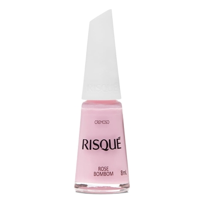 ESMALTE RISQUE 8ML CREM ROSE BOM, RISQUE ROSE BOMBOM
