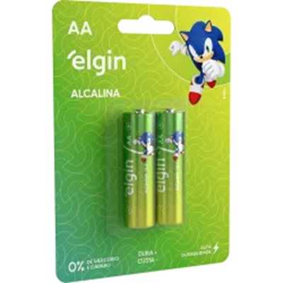 PILHA AA ALCALINA BLISTER COM 2 PECAS 4188 ELGIN