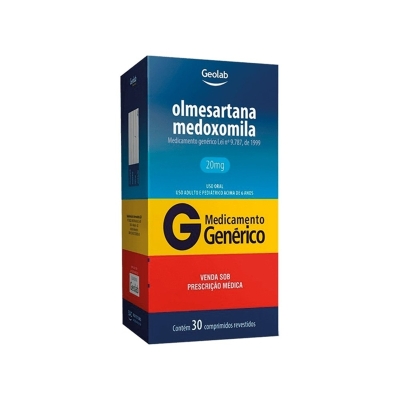 Olmesartana medoxomila 20mg 30cp rev g. geolab 