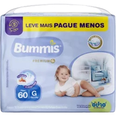 Fr. desc. bummis premium pacotao hiper g c/ 60un