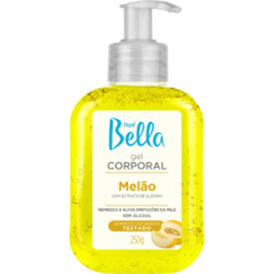 Gel pos depilacao depil bella 250g melao *