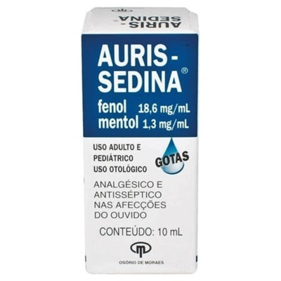 Auris-sedina 18,6+1,3mg sol f, 0,0186g/ml + 0,0013g/ml sol ot ct fr plas opc got x 10 ml
