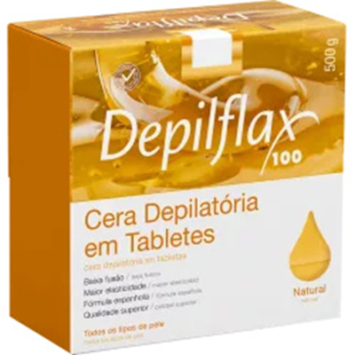 Cera quente depiflax natural