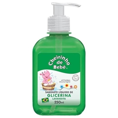 SABONETE LIQUIDO CHEIRINHO DE BEBE 250ML GLICERINADO LAVANDITA