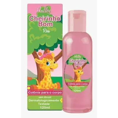 Colonia cheirinho bom halley 200ml rosa, cheirinho bom r 12 0ml halley