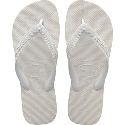 Sandalia havaiana top branco 43/44