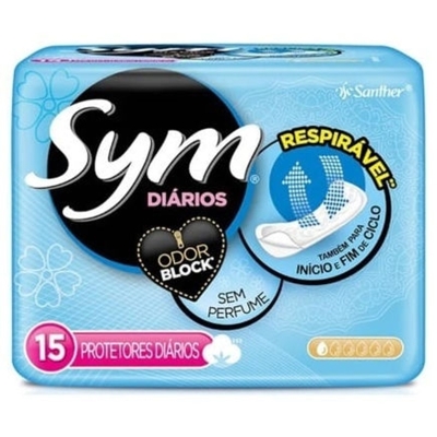 ABSORVENTE SYM PROT DIARIO 15UN S/PERFUME 