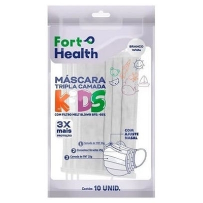 MASCARA TRIPLA CAMADA KIDS BRANCA C 10 - FORT FLEX