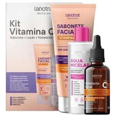 KIT LABOTRAT DERMO SKIN FACIAL 3 ITENS VITAMINA C