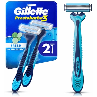 APARELHO GILLETTE PRESTO 3 COOL COM 2