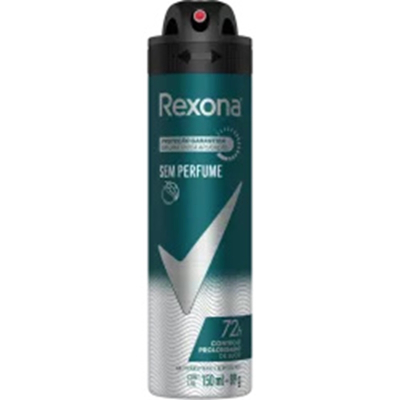 Des. rexona aero 150ml s/ per, sem perfume 150ml