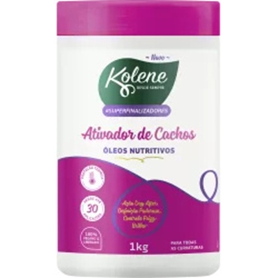 ATIVADOR DE CACHOS KOLENE 1KG OLEOS NUTRITIVOS CONDICIONADOR 