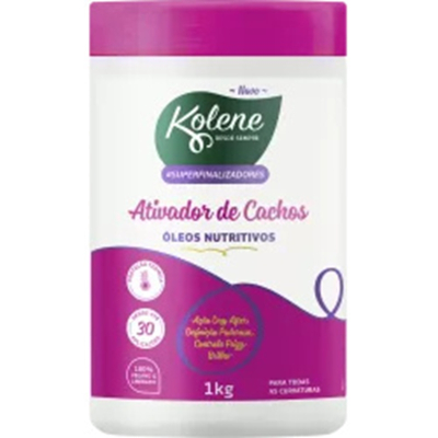 Ativador de cachos kolene 1kg oleos nutritivos cond *