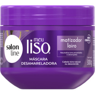 Masc. cap. salon line 300g meu liso matizador