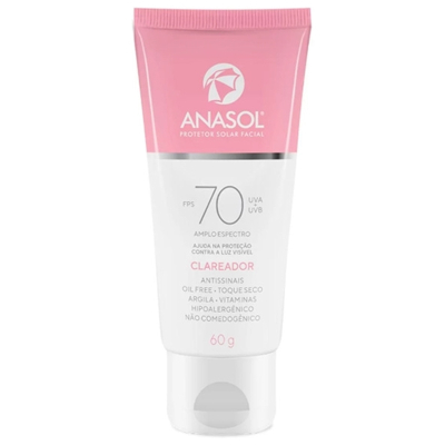 Anasol prot. solar facial clareador fps70-60g