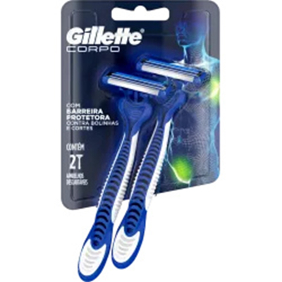 Prestobarba desc gillette corpo 2un 