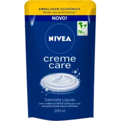 Sab. nivea 200ml liquido creme care refil