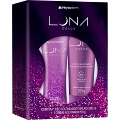KIT DESODORANTE PHYTODERM 200ML LUNA BODY SPLASH+CR 200G 