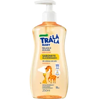 SABONETE LIQUIDO TRALALA 250ML 3X1 BEM ESTAR 