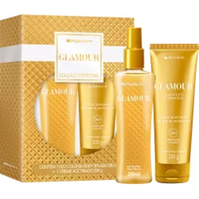 Kit des. phytoderm 200ml glam body splash+cr 200g *