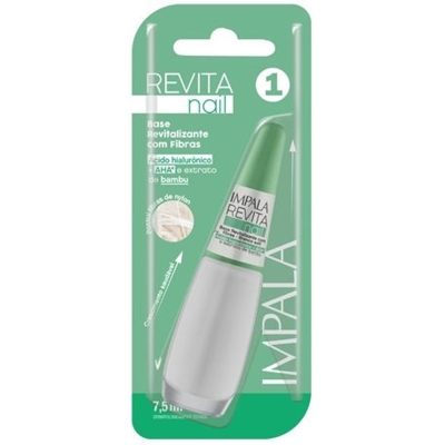 ESMALTE IMPALA BLISTER BASE REVITALIZANTE FIBRAS BRANCO SOFT C 6 (888)