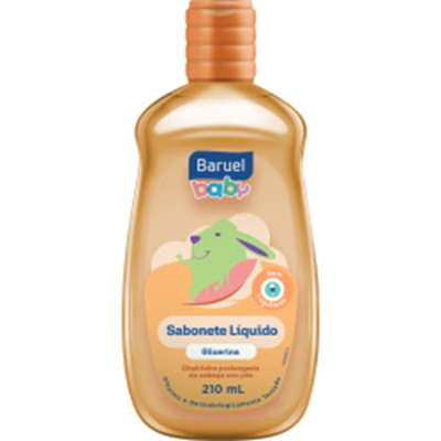 Sab. liq. baruel baby 210ml c/ glicerina (12)