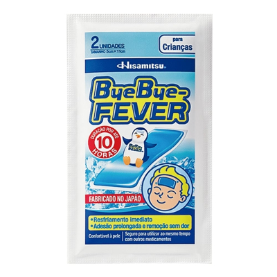 Adesivo para febre bye bye fever crianca c/2un-demais prod