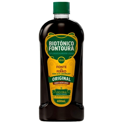 Biotonico fontoura n 400ml 40, (0,833 + 4,666) mg/ml sol or fr plas trans x 400 ml