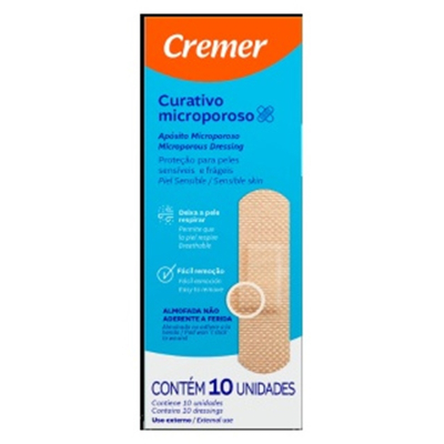 Curativo microporoso cremer 10un