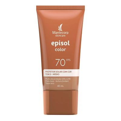 Protetor solar episol color tom 3 medio fps70 40ml