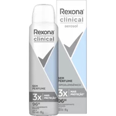 DESODORANTE REXONA CLINICAL AERO S/PERFUME 150ML